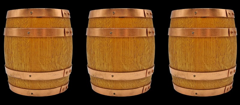 Wooden Barrel Planters